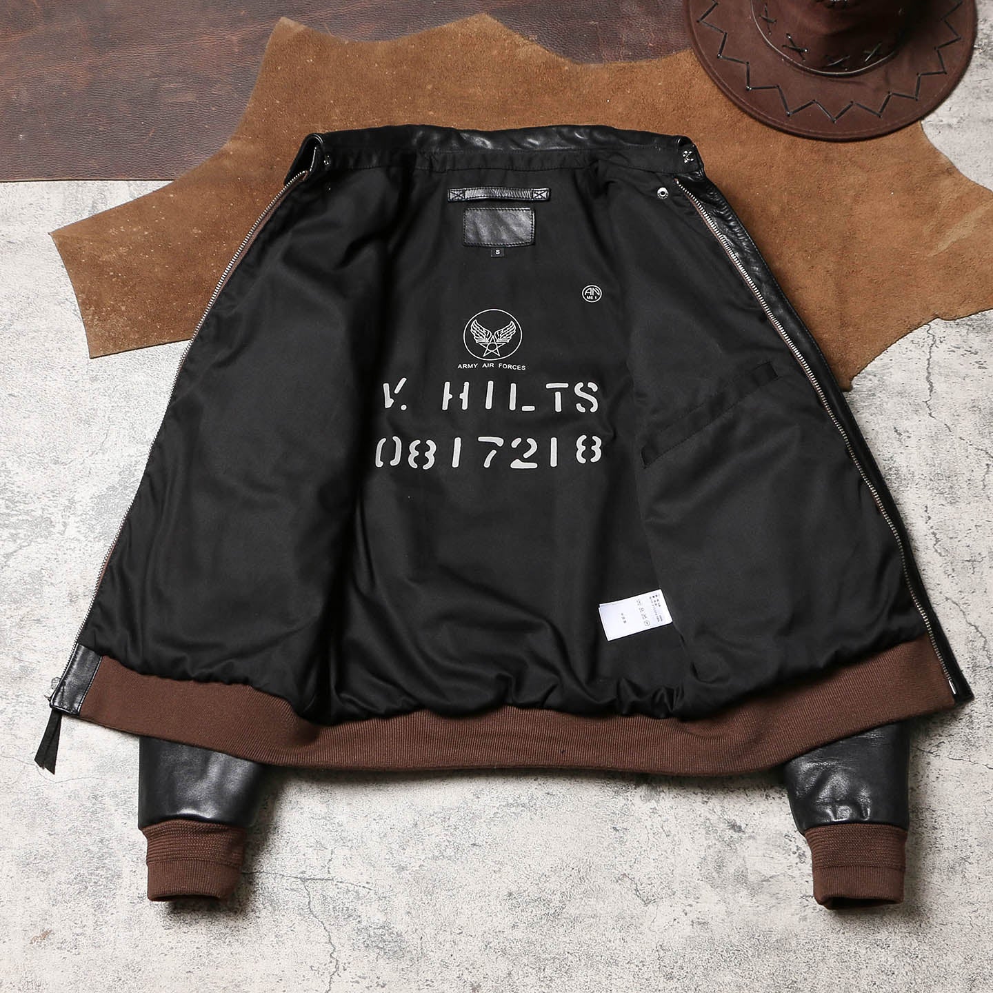 △ヴィンテージ復刻 植物タンニン鞣し 1.5mm ホースハイドレザー A-2ジャケット▽S～4XL