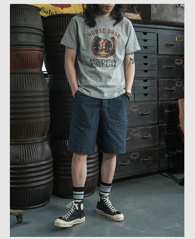 ２色展開◆indian red union highプリント Ｔシャツ◆S～2XL