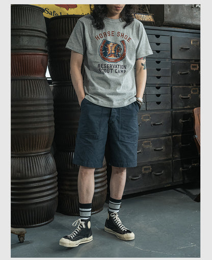 ２色展開◆indian red union highプリント Ｔシャツ◆S～2XL