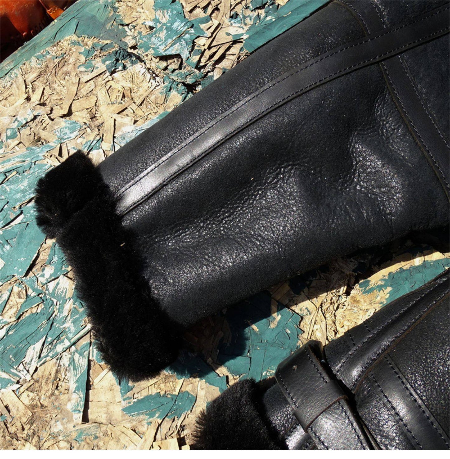 ★ブラックムートン B-3フライトジャケット★S～5XL