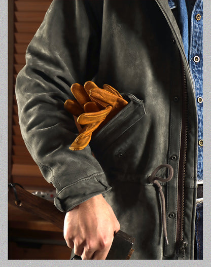 ◇ヴィンテージ復刻 ヌバックレザーM-51 フィッシュテイルコート◇