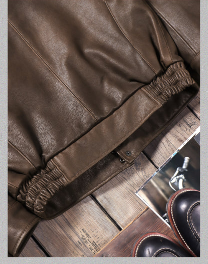 ☆ヴィンテージ復刻カリフォルニアレンジャーカーフレザージャケット☆S～5XL