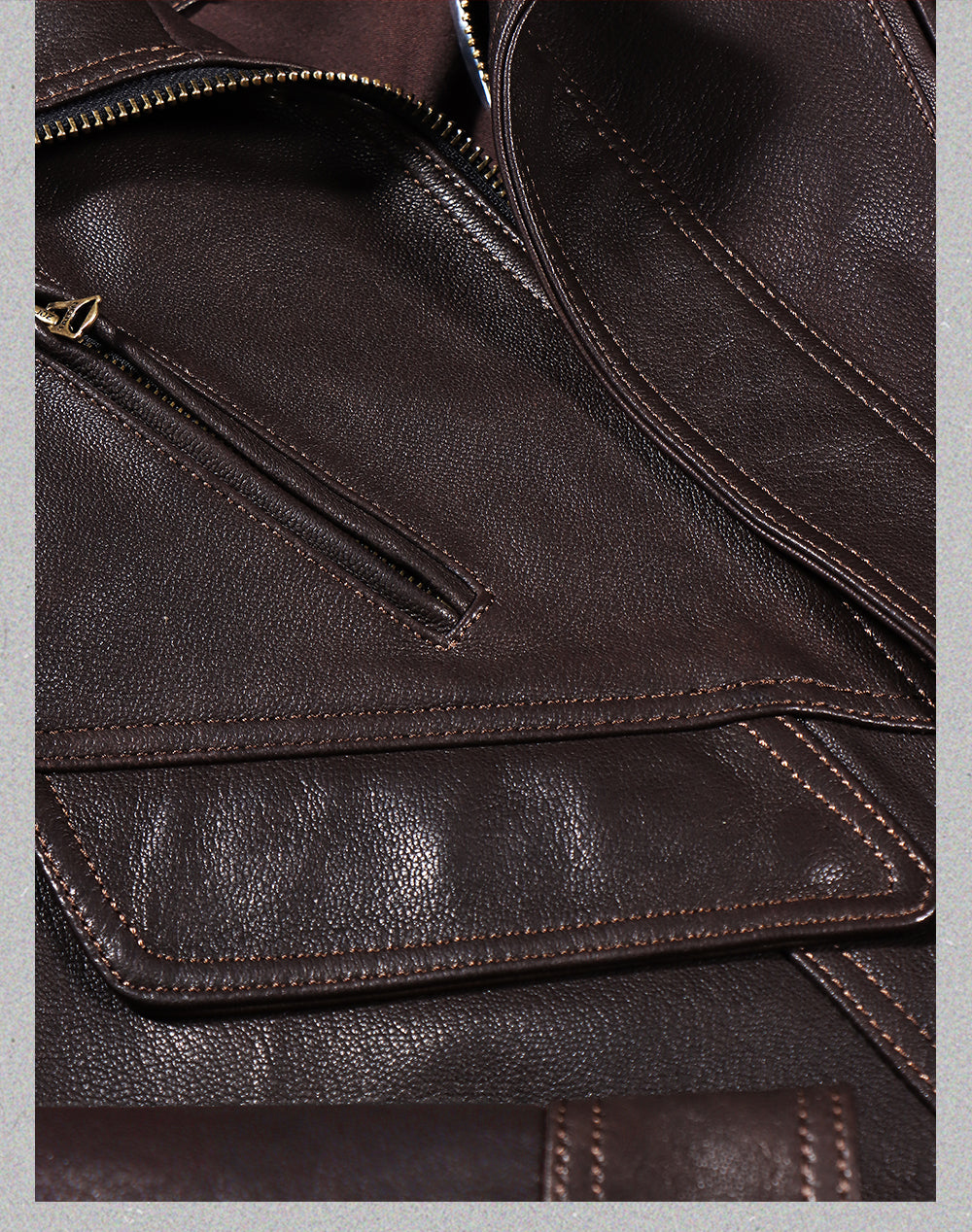 2色展開△水染ゴートレザー  ブルゾン▽ S～5XL