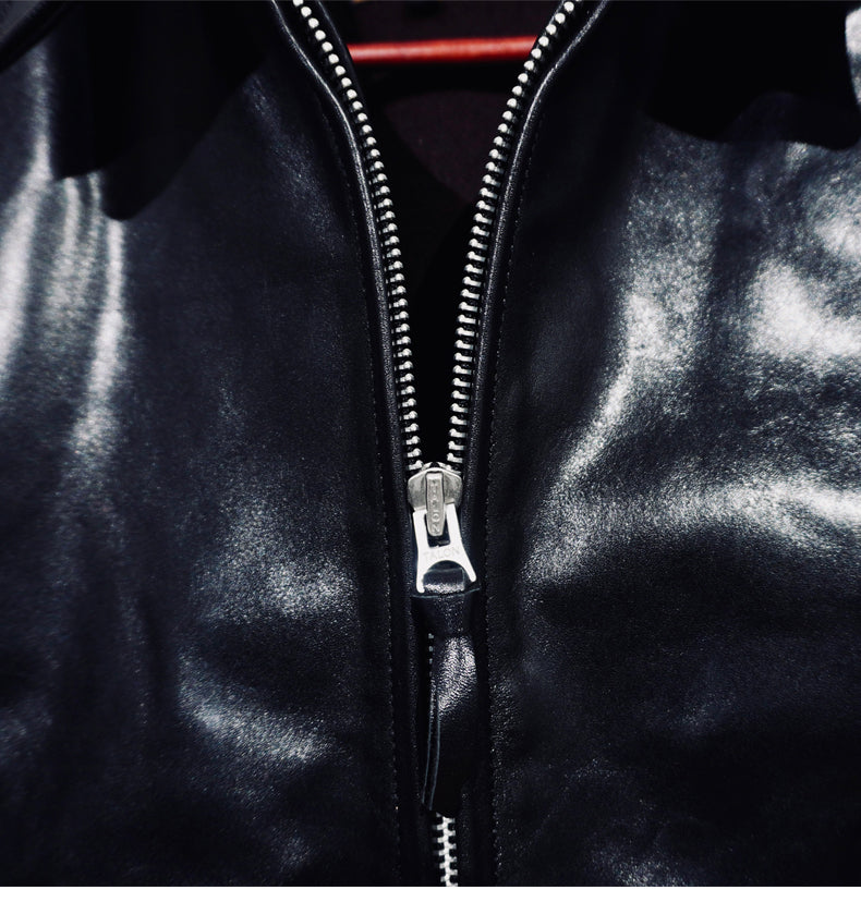 1.5mm厚★ホースハイド 植物タンニン鞣し スポーツジャケット★