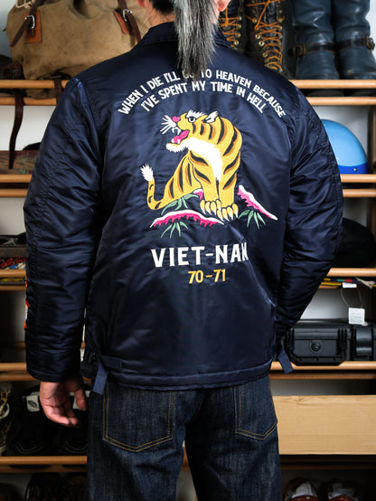 4色展開△ヴィンテージ モディファイ デザイン A2デッキ ベトジャン▽S～3XL