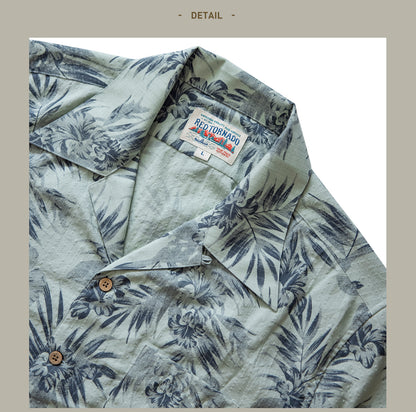 2色展開△レーヨン 半袖 アロハシャツ▽S～3XL