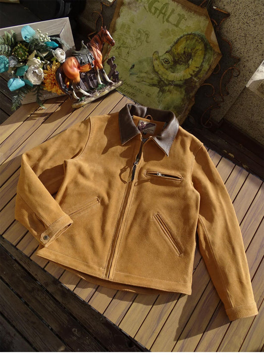 売り切りSALE価格✩30’s ヴィンテージ復刻 スウェードジャケット✩ S～4XLサイズ
