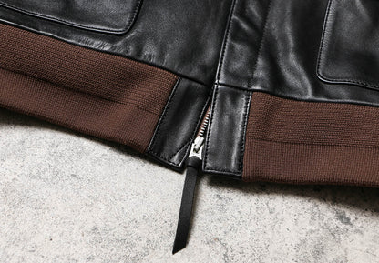 △ヴィンテージ復刻 植物タンニン鞣し 1.5mm ホースハイドレザー A-2ジャケット▽S～4XL