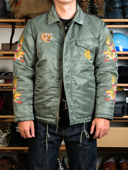 4色展開▲ヴィンテージ モディファイ デザイン A2デッキ ベトジャン▼S～3XL