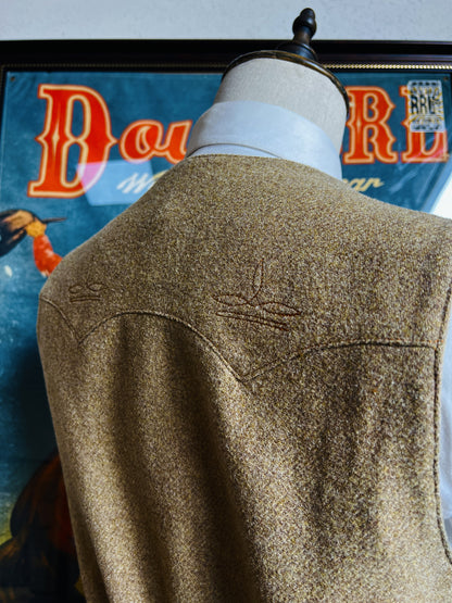 絶妙な色味☆ウール ウエスタンベスト S～3XL☆
