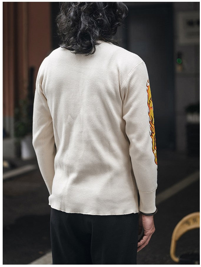 ◆色味、プリントの雰囲気もGOOD◆ヴィンテージ復刻  MOTORCYCLEロングＴシャツ◆S～2XL