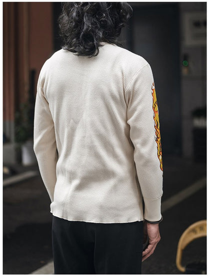 ◆色味、プリントの雰囲気もGOOD◆ヴィンテージ復刻  MOTORCYCLEロングＴシャツ◆S～2XL