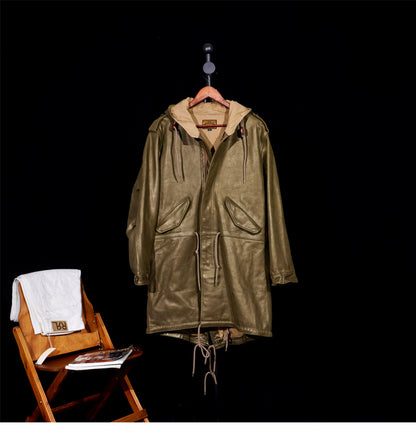 3色展開◇ヴィンテージ復刻 カウレザーM-51 フィッシュテイルコート◇