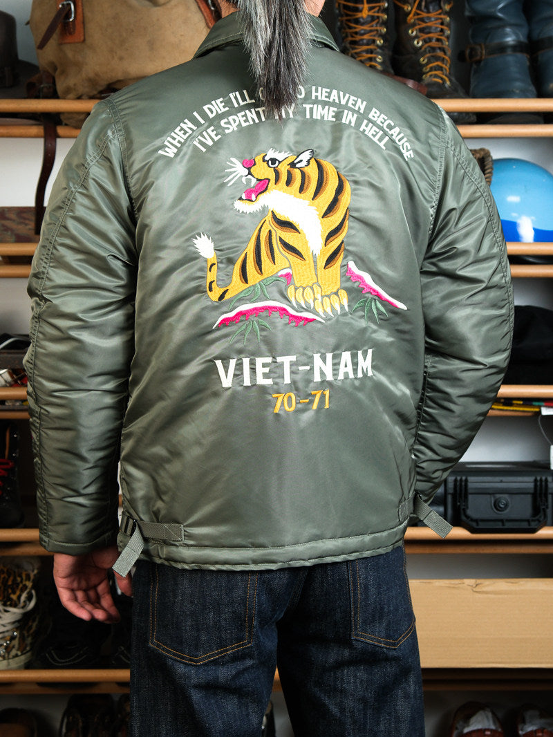4色展開▲ヴィンテージ モディファイ デザイン A2デッキ ベトジャン▼S～3XL