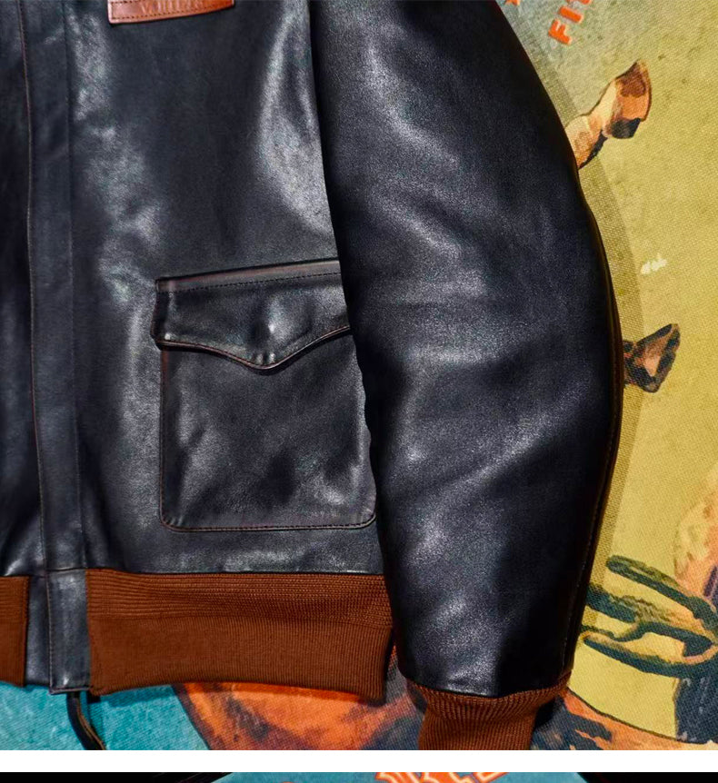 ◇ヴィンテージ加工  ホースハイドレザー A-2ジャケット◇