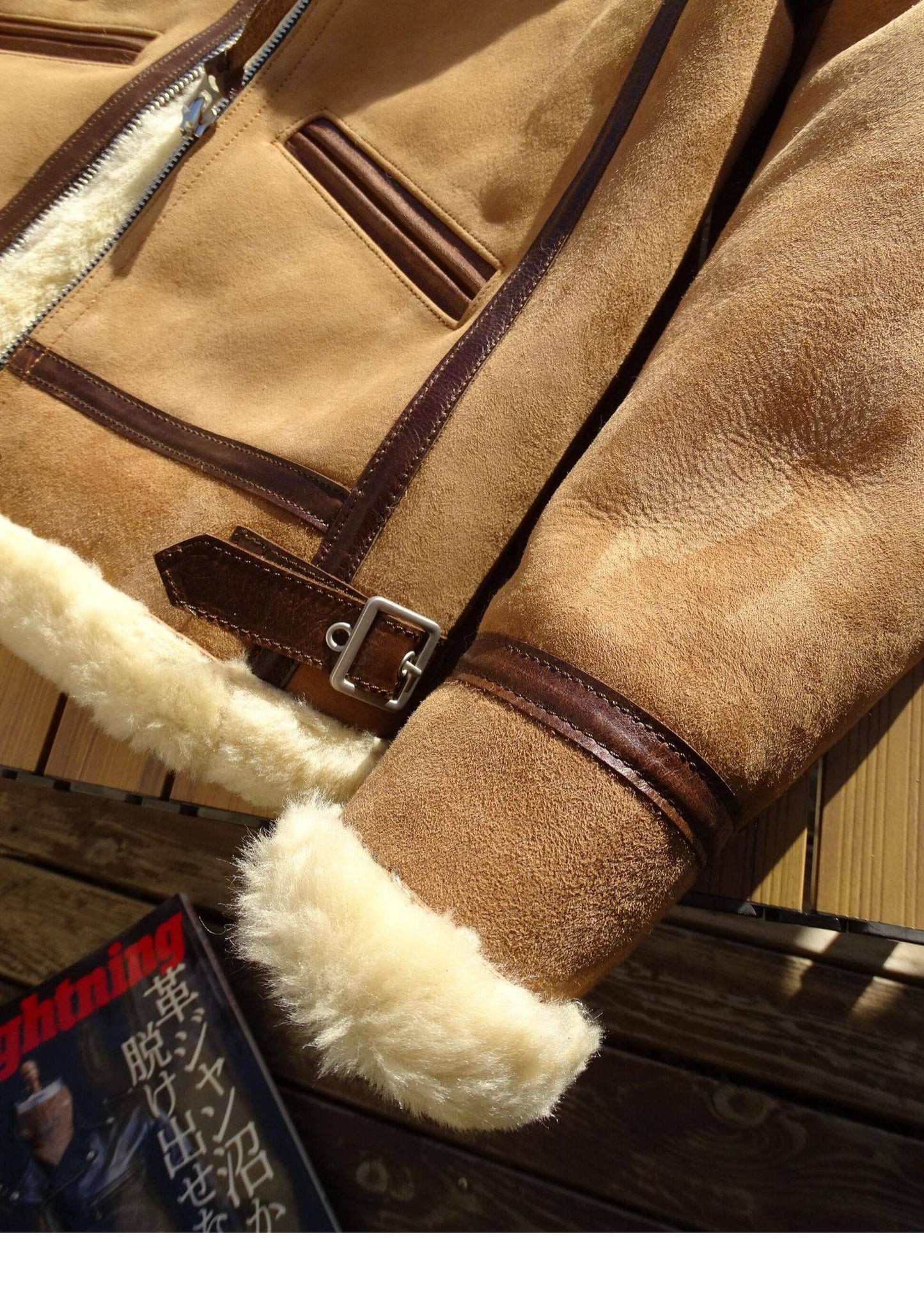 昨シーズン売り切りSALE★B-3 ムートン フライトジャケット★S～5XL