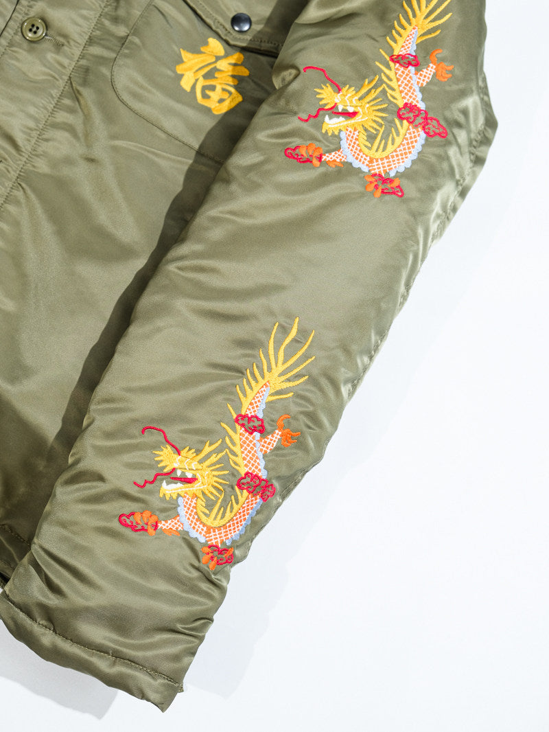 4色展開▲ヴィンテージ モディファイ デザイン A2デッキ ベトジャン▼S～3XL