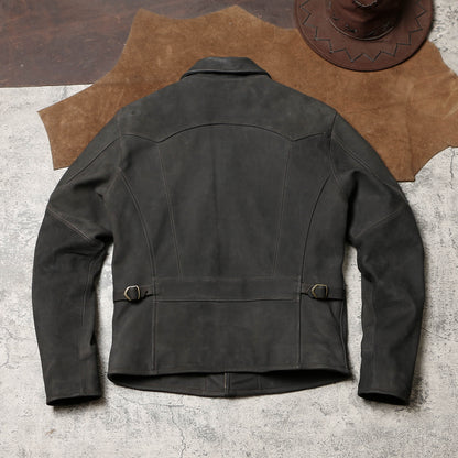 1930’s ヴィンテージ復刻型 ゴートレザー  シングルライダース ジャケット M～4XL