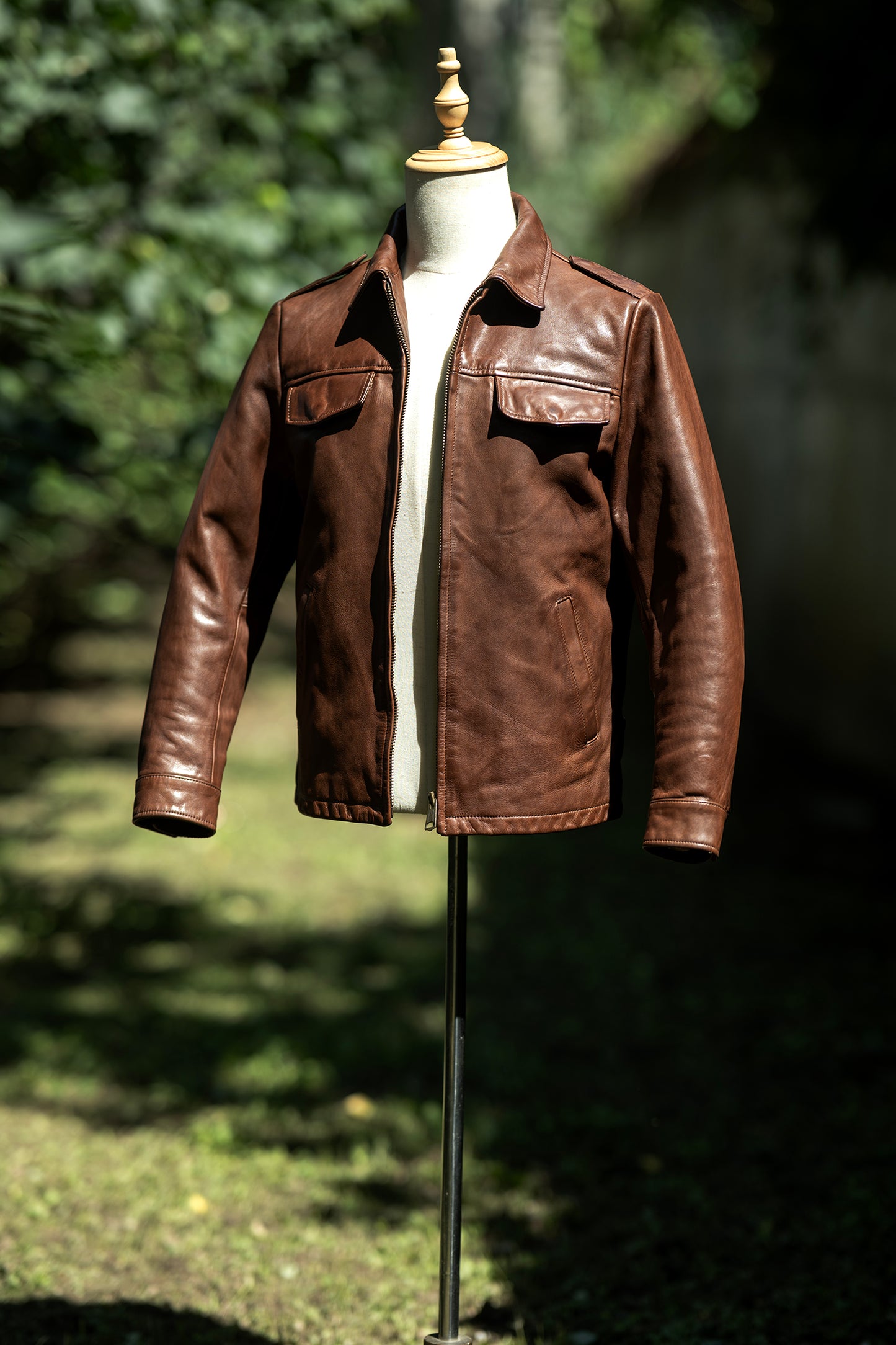 VINTAGE復刻 カウレザー シングルライダースジャケット M～2XL