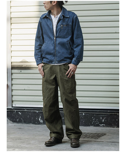 ☆ヴィンテージ70's  13OZ デニム トラックジップアップジャケット☆S～2XL